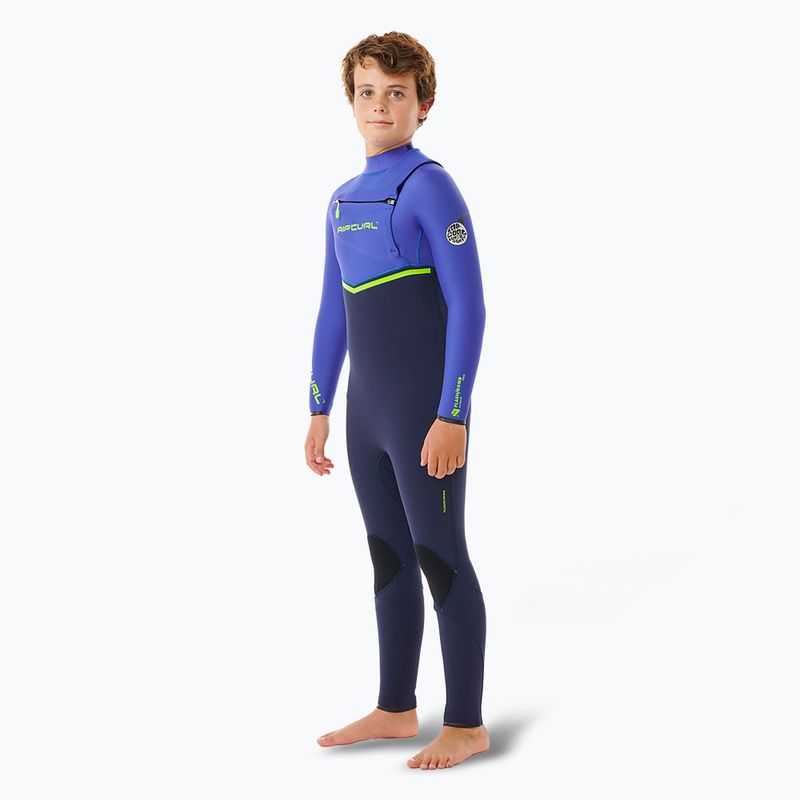 Rip Curl Flashbomb 4/3 mm mellkasi cipzár wild berry gyermek úszóhab 3