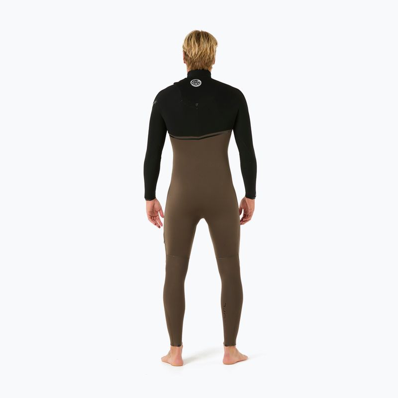 Férfi Rip Curl E Bomb 4/3 mm Zip Free Zip Free mély szikla búvárruha 2