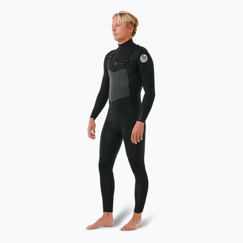 Férfi Rip Curl Dawn Patrol 5/3mm Chest Zip fürdőruha sötét navy 3