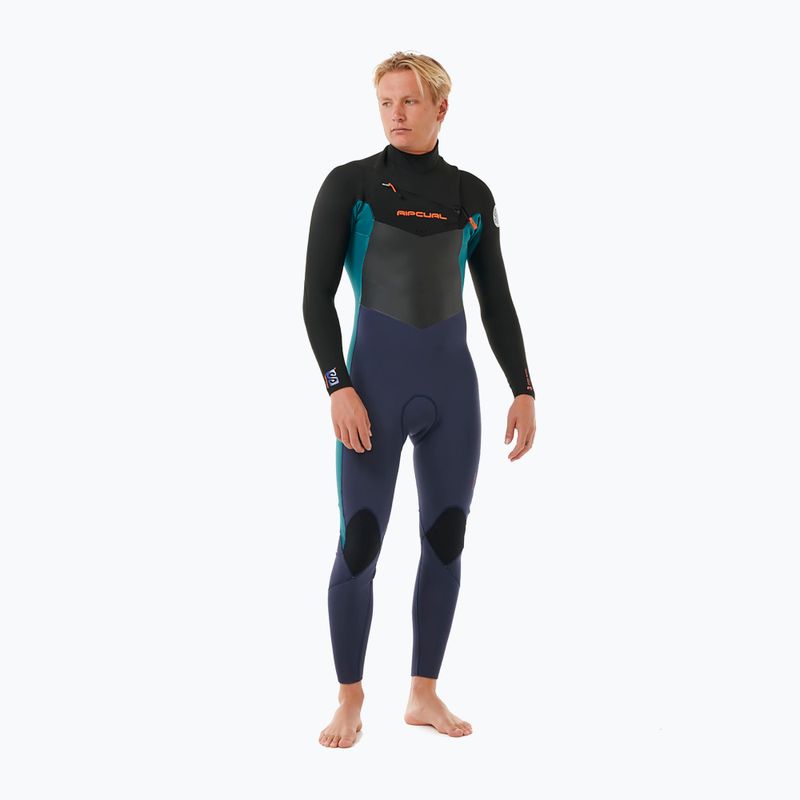 Férfi neoprén ruha Rip Curl Dawn Patrol 4/3mm Chest Zip purple night 4