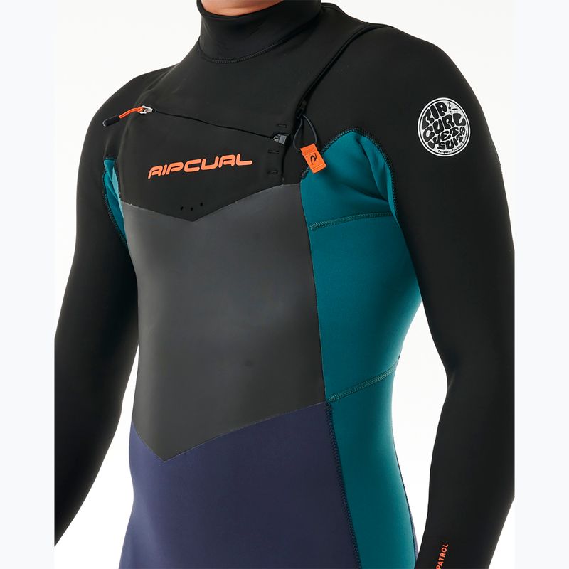 Férfi neoprén ruha Rip Curl Dawn Patrol 4/3mm Chest Zip purple night 5