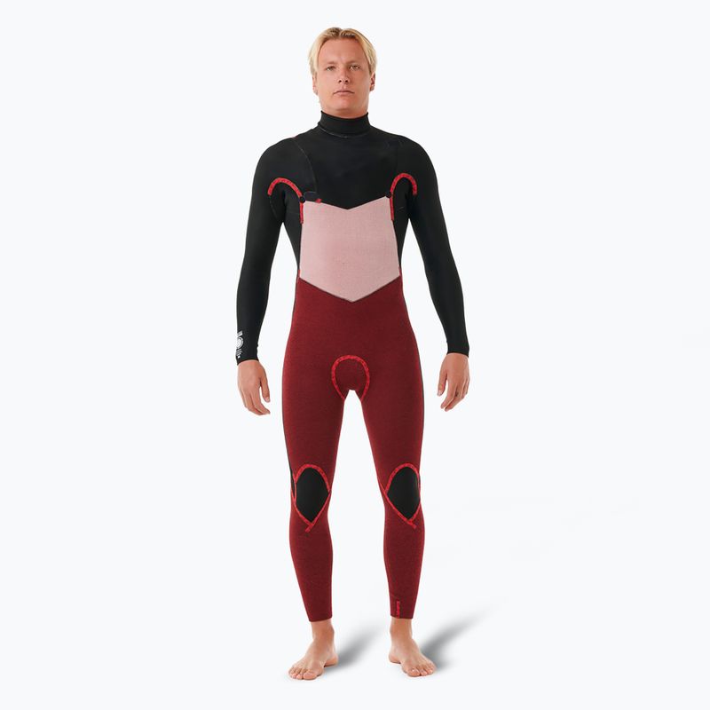 Férfi Rip Curl Dawn Patrol 3/2 mm-es mellkasi cipzár lila éjszakai úszószivacs