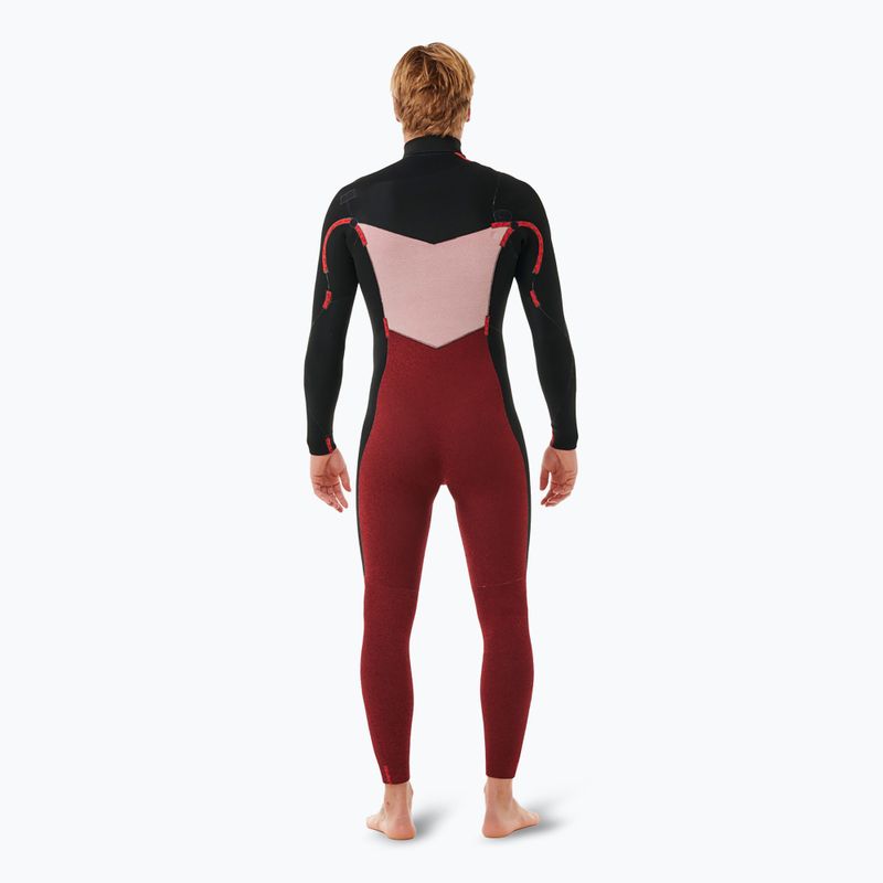 Férfi Rip Curl Dawn Patrol 3/2 mm-es mellkasi cipzár lila éjszakai úszószivacs 2