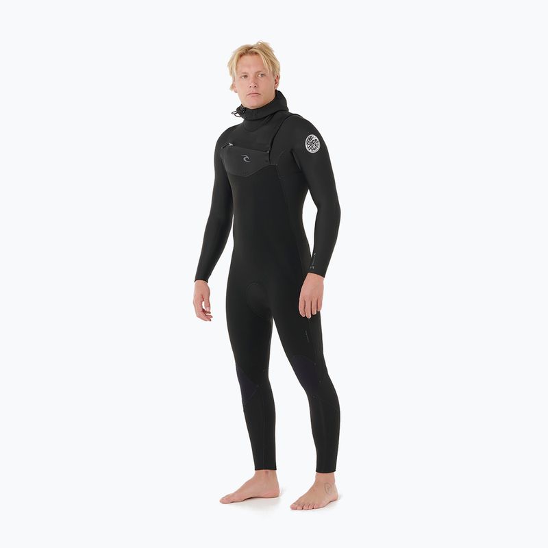 Férfi úszóruha Rip Curl Dawn Patrol Cz Hood 5/4 mm black 4
