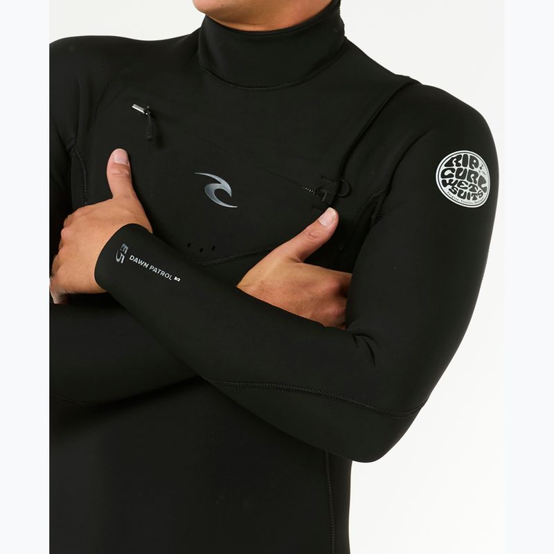 Rip Curl Dawn Patrol 3/2 mm Chest Zip fekete férfi úszáshab 6
