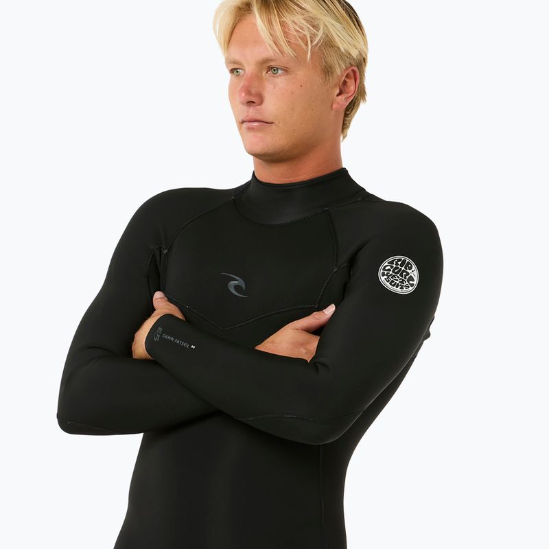 Férfi úszóruha Rip Curl Dawn Patrol 4/3mm Back Zip black 5