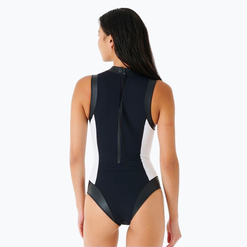 Rip Curl Mirage Ultimate Good 1 Piece 1000 egyrészes fürdőruha fekete-fehér 01FWSW 6