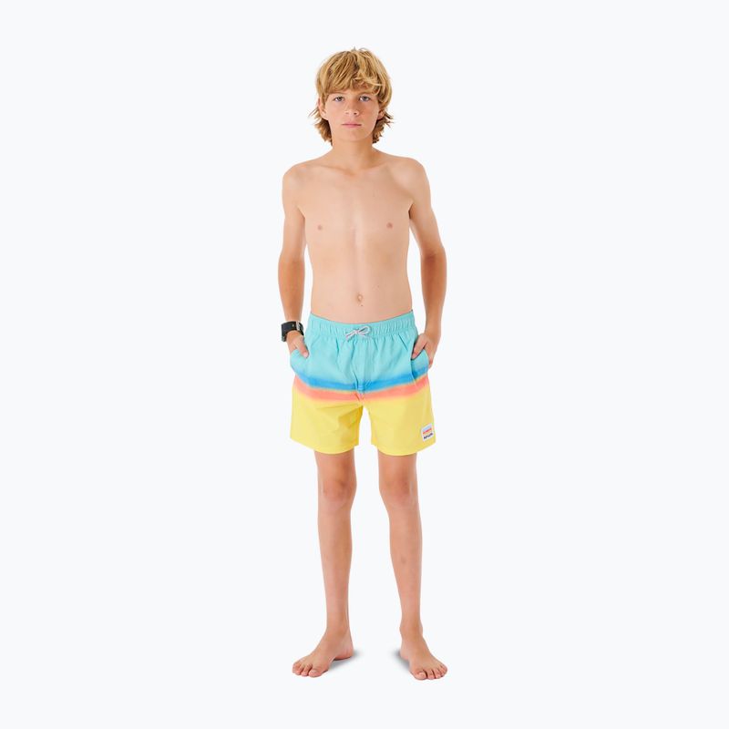 Rip Curl Surf Revival Volley gyermek rövidnadrág 46 kék/sárga 027BBO 2