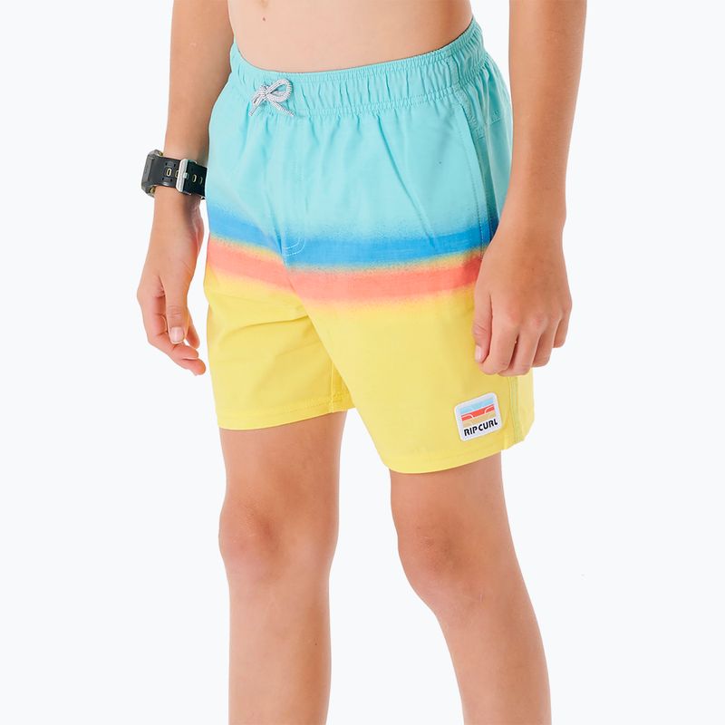 Rip Curl Surf Revival Volley gyermek rövidnadrág 46 kék/sárga 027BBO 5