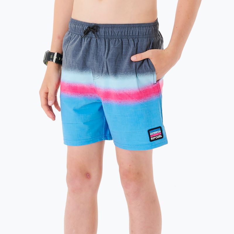 Rip Curl Surf Revival Volley 90 gyermek rövidnadrág kék-szürke 027BBO 5