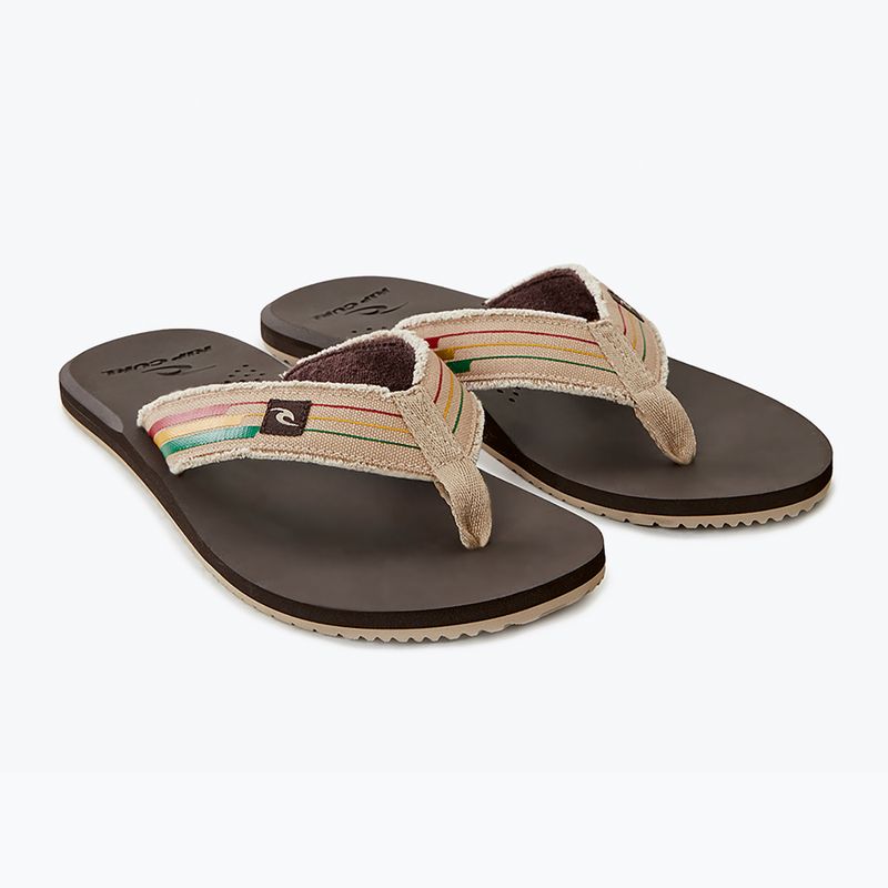 Férfi Rip Curl Reactor Open Toe flip flopok 1153 barna 19VMOT 9