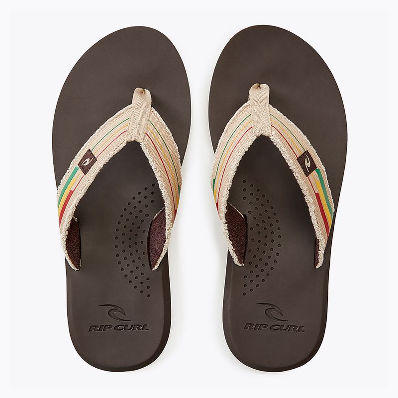 Férfi Rip Curl Reactor Open Toe flip flopok 1153 barna 19VMOT 11