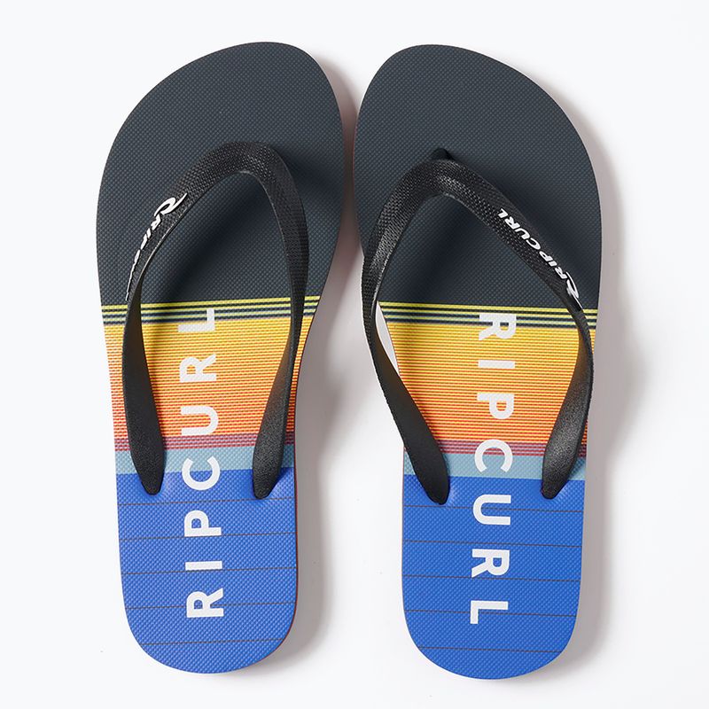 Férfi Rip Curl Breaker Open Toe flip flop 1163 fekete és narancssárga 19XMOT 9