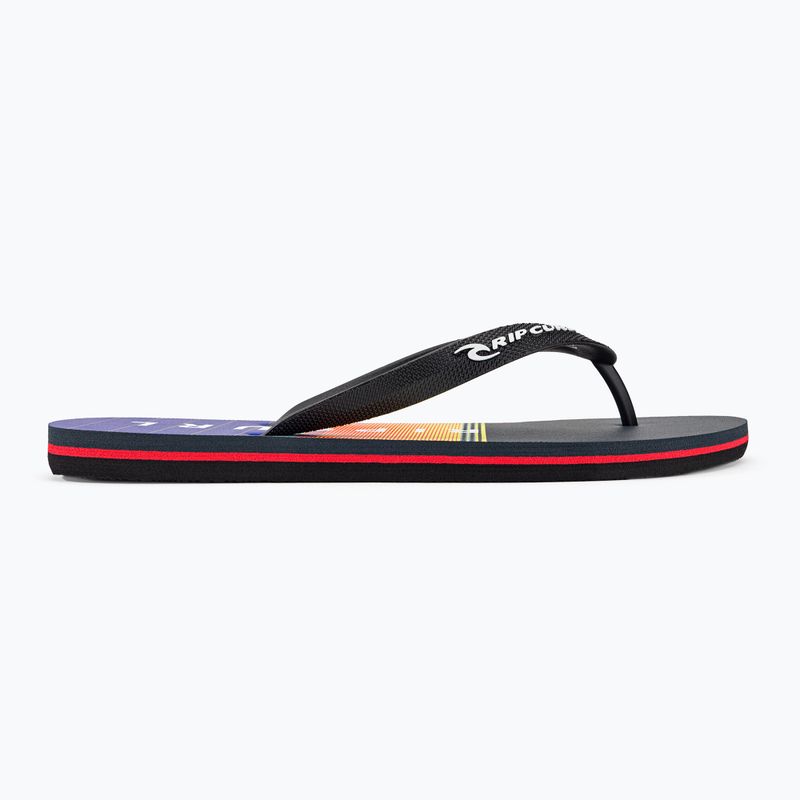 Férfi Rip Curl Breaker Open Toe flip flop 1163 fekete és narancssárga 19XMOT 2