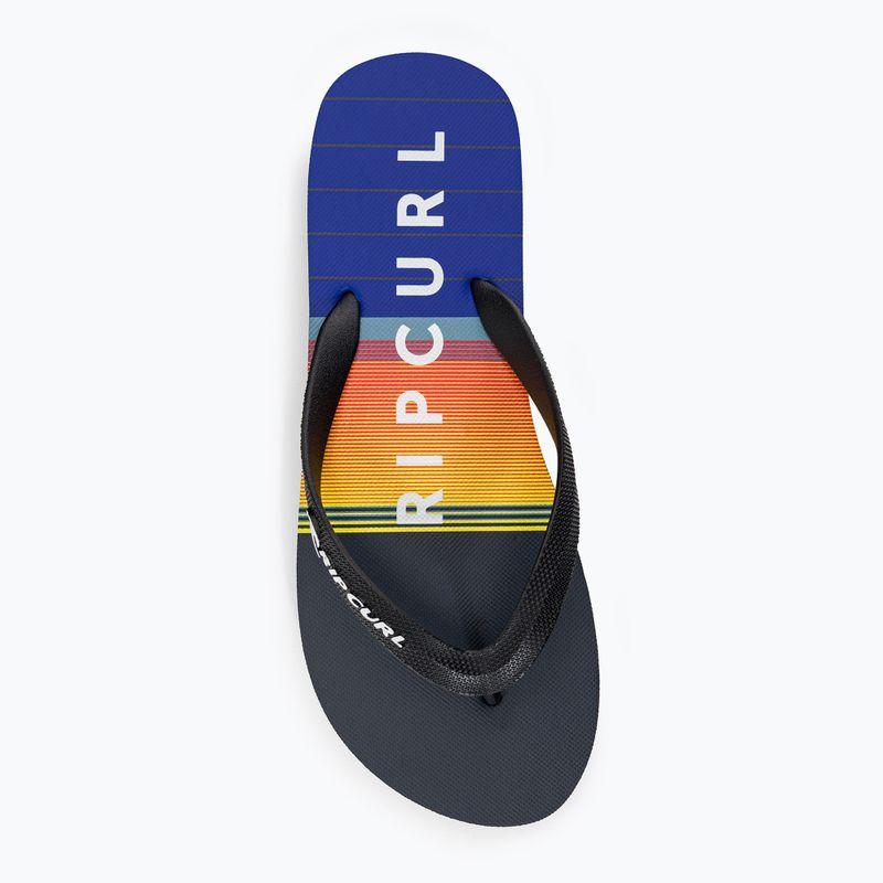 Férfi Rip Curl Breaker Open Toe flip flop 1163 fekete és narancssárga 19XMOT 6