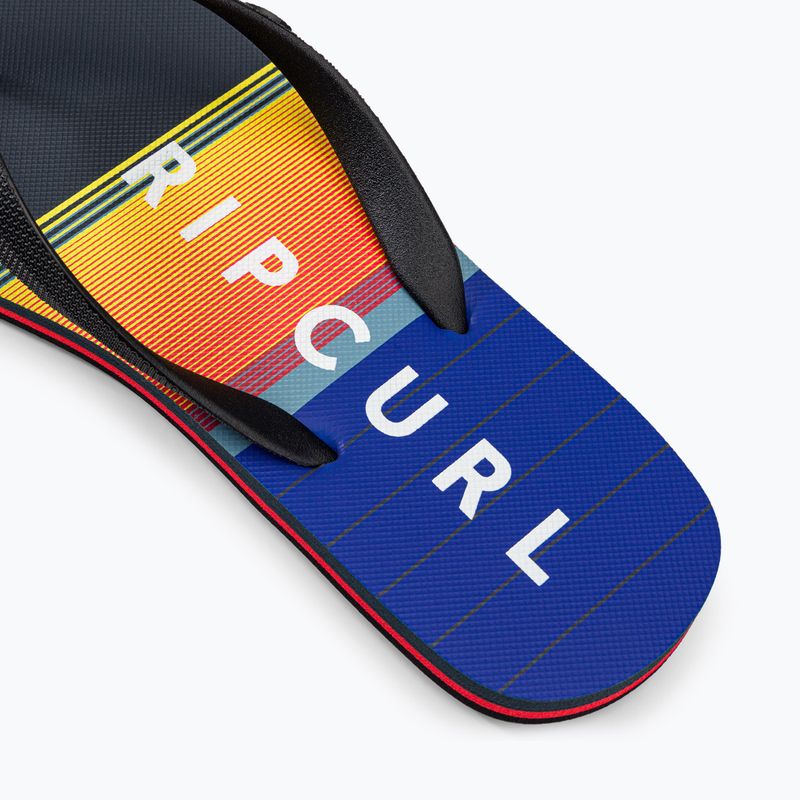 Férfi Rip Curl Breaker Open Toe flip flop 1163 fekete és narancssárga 19XMOT 8