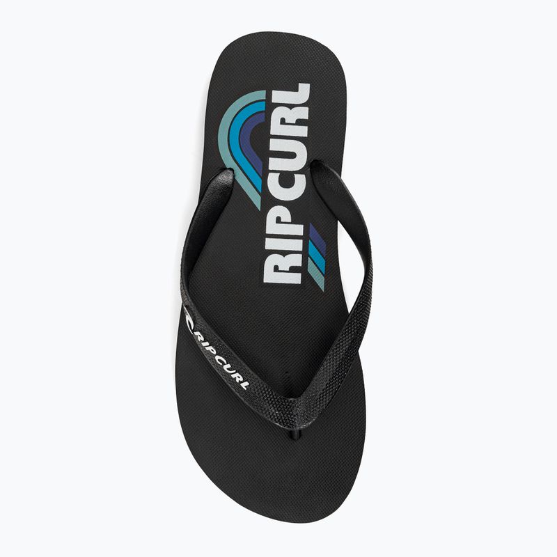 Férfi Rip Curl Surf Revival Logo Open Toe Flip Flop 6244 fekete 19YMOT 6