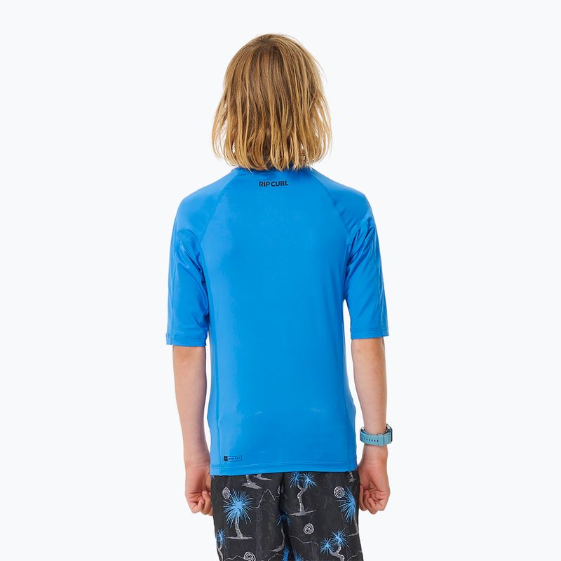 Rip Curl Lycra Brand Wave UPF blue gum gyerek úszópóló 3
