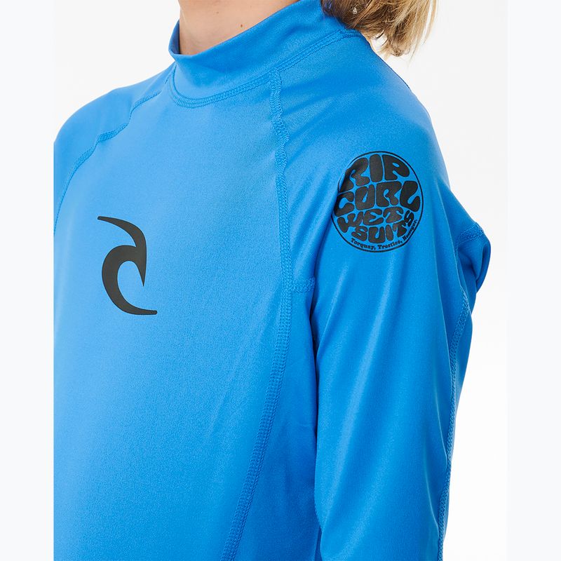 Rip Curl Lycra Brand Wave UPF blue gum gyerek úszópóló 4