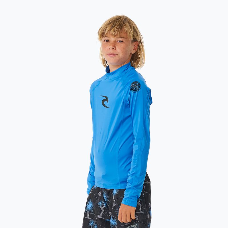 Rip Curl Lycra Brand Wave UPF kék rágógumi gyermek úszás hosszú ujjú ruha 4