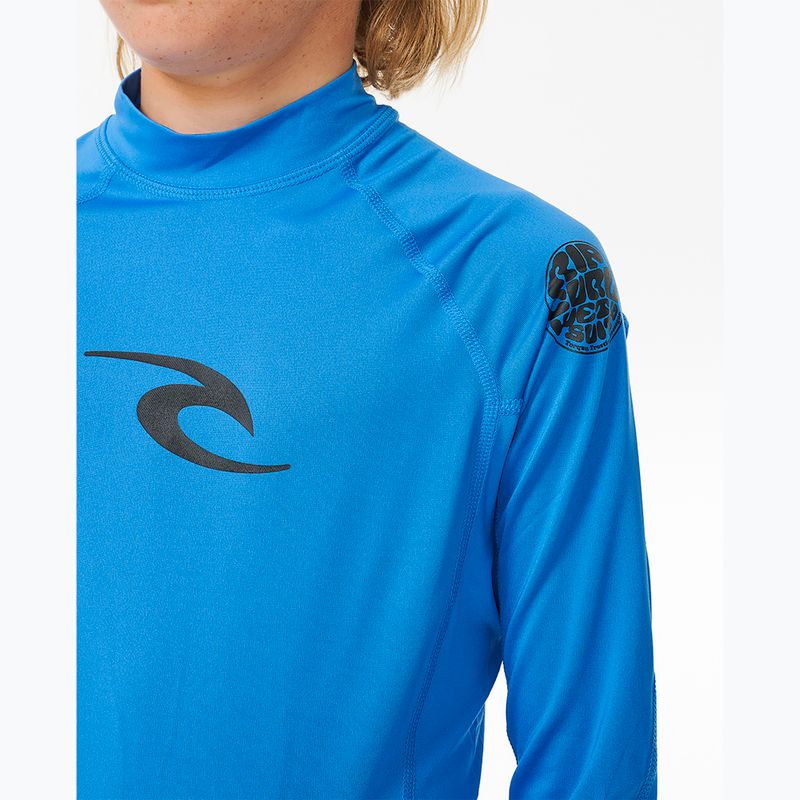 Rip Curl Lycra Brand Wave UPF kék rágógumi gyermek úszás hosszú ujjú ruha 5