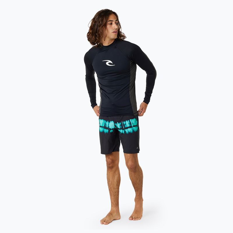 Férfi hosszú ujjú felső úszáshoz Rip Curl Waves Upf Perf L/S black 2