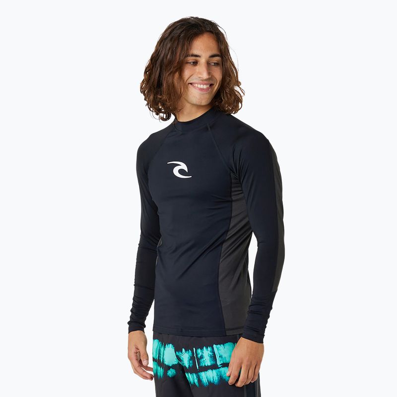 Férfi hosszú ujjú felső úszáshoz Rip Curl Waves Upf Perf L/S black 3