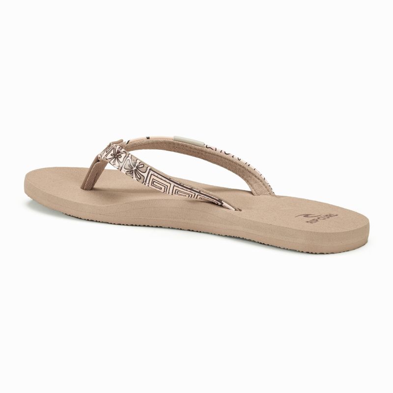 Női Rip Curl Freedom Bloom Open Toe flip flopok világos barack 3