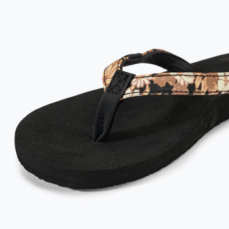 Női Rip Curl Freedom Bloom Open Toe flip flopok fekete/barna 7