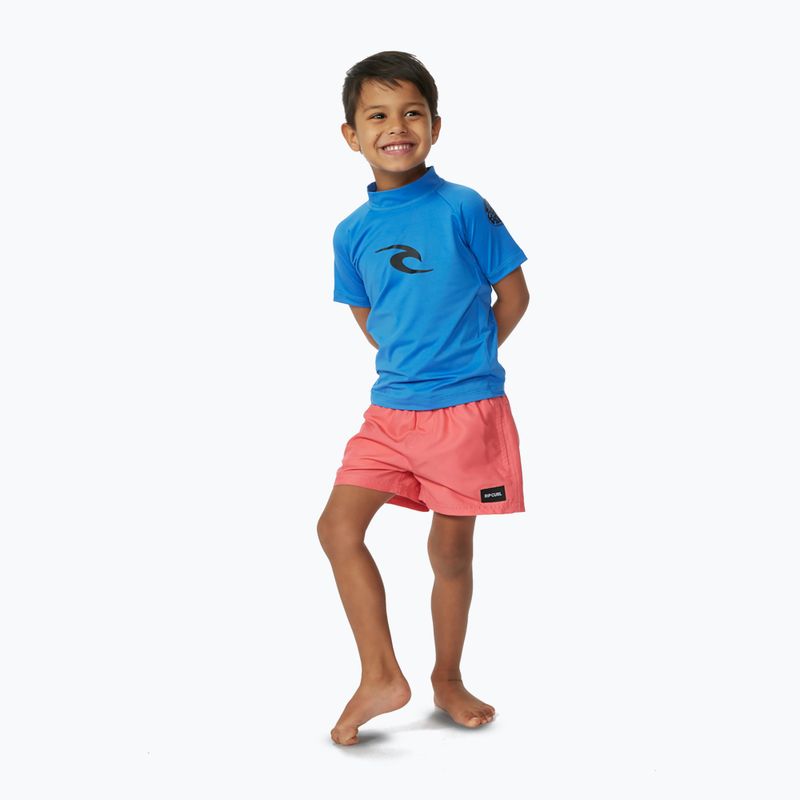 Rip Curl Brand Wave UPF kék gumírozott gyermek úszópóló 2