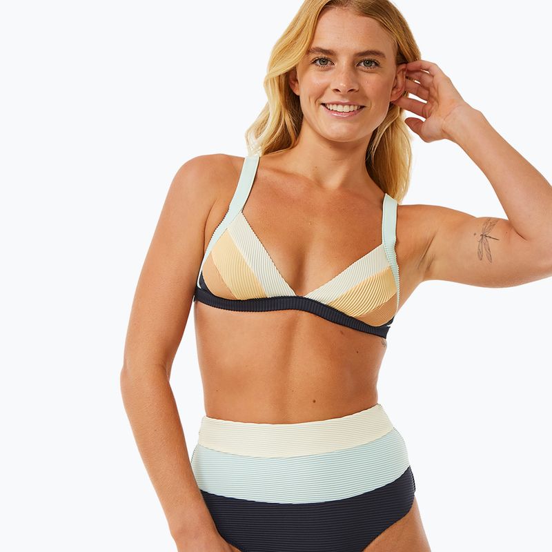 Fürdőruha felső Rip Curl Block Party Spliced Fixed Tri navy 5