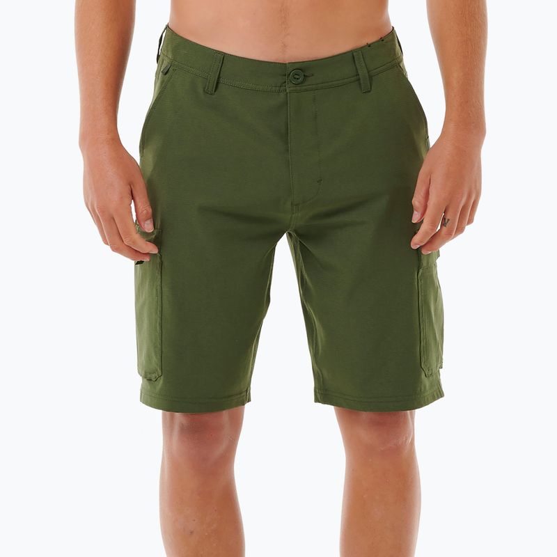 Férfi Rip Curl Boardwalk Classic Surf Cargo rövidnadrág sötét olajzöld színű