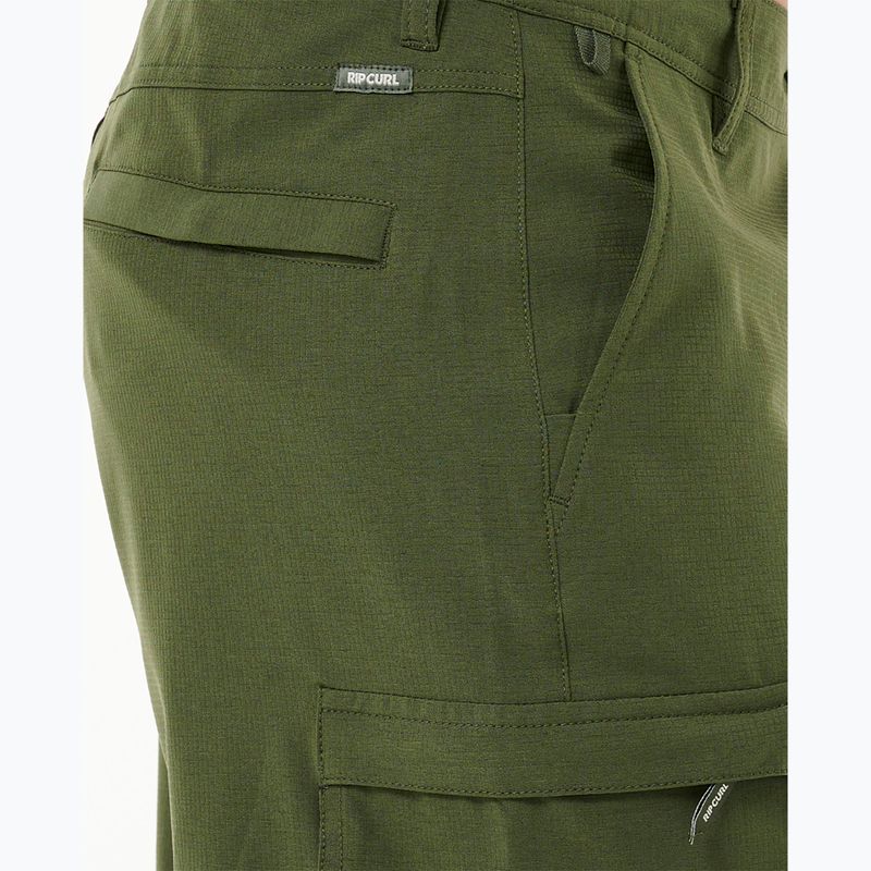Férfi Rip Curl Boardwalk Classic Surf Cargo rövidnadrág sötét olajzöld színű 5