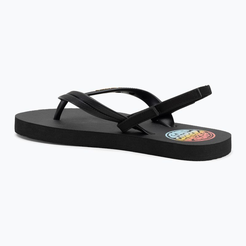 Rip Curl Wetty Fade Bloom mosott fekete gyermek szandálok 3