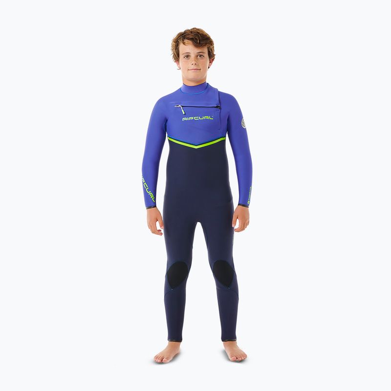 Rip Curl Flashbomb 3/2 mm Chest Zip vad bogyós gyerek úszószivacs