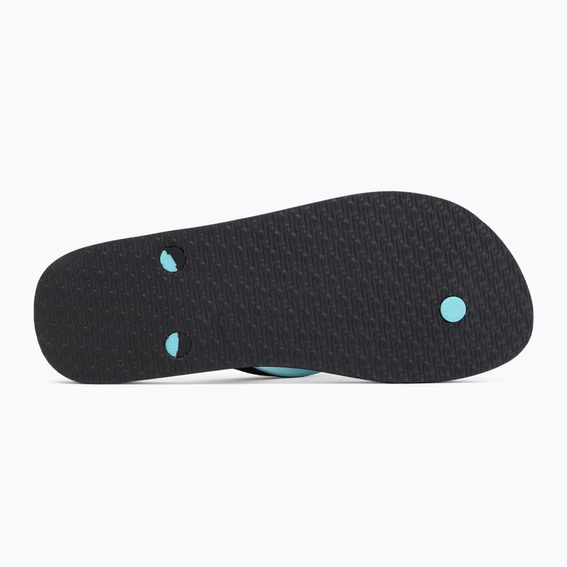 Férfi Rip Curl Wetty Fade Bloom mosott fekete flip flopok 4