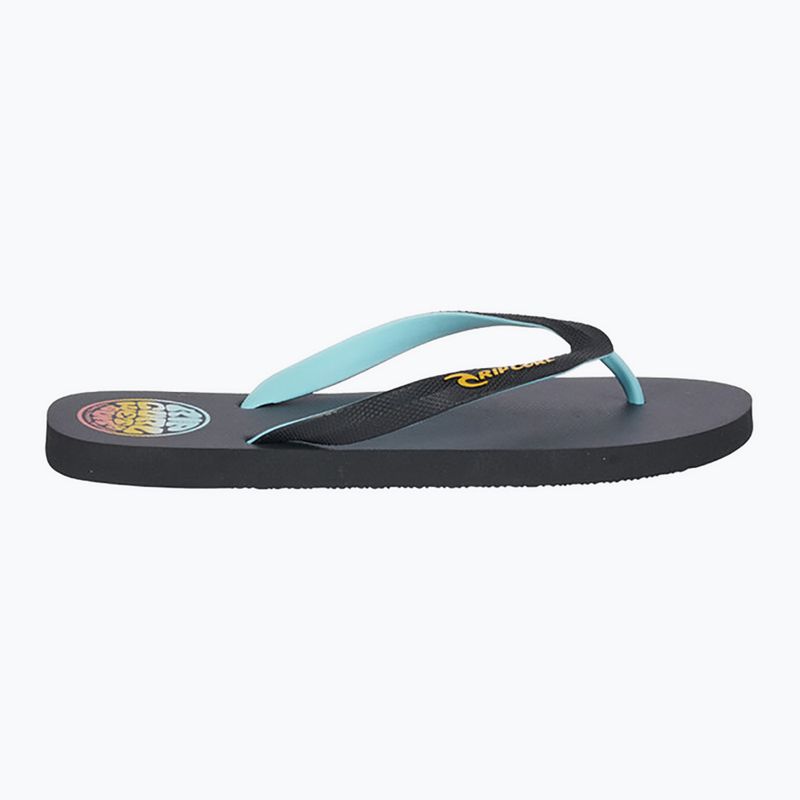 Férfi Rip Curl Wetty Fade Bloom mosott fekete flip flopok