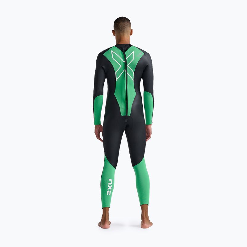 Férfi 2XU Propel Openwater triatlon búvárruha fekete/világoszöld 2