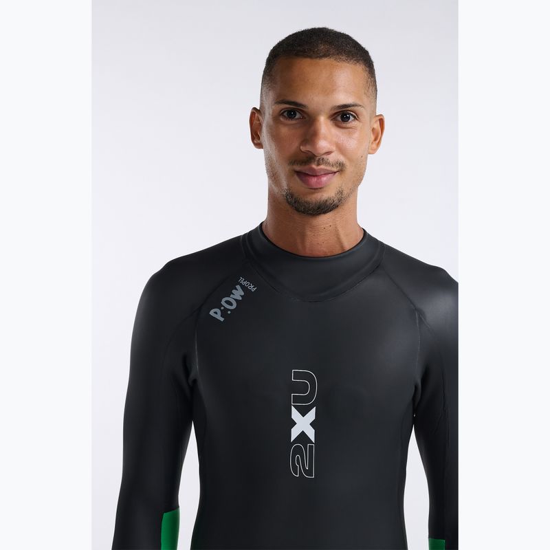 Férfi 2XU Propel Openwater triatlon búvárruha fekete/világoszöld 5