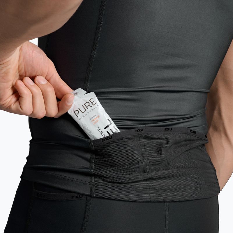 Férfi kerékpáros tank top 2XU Core Tri Tank fekete/fehér 7