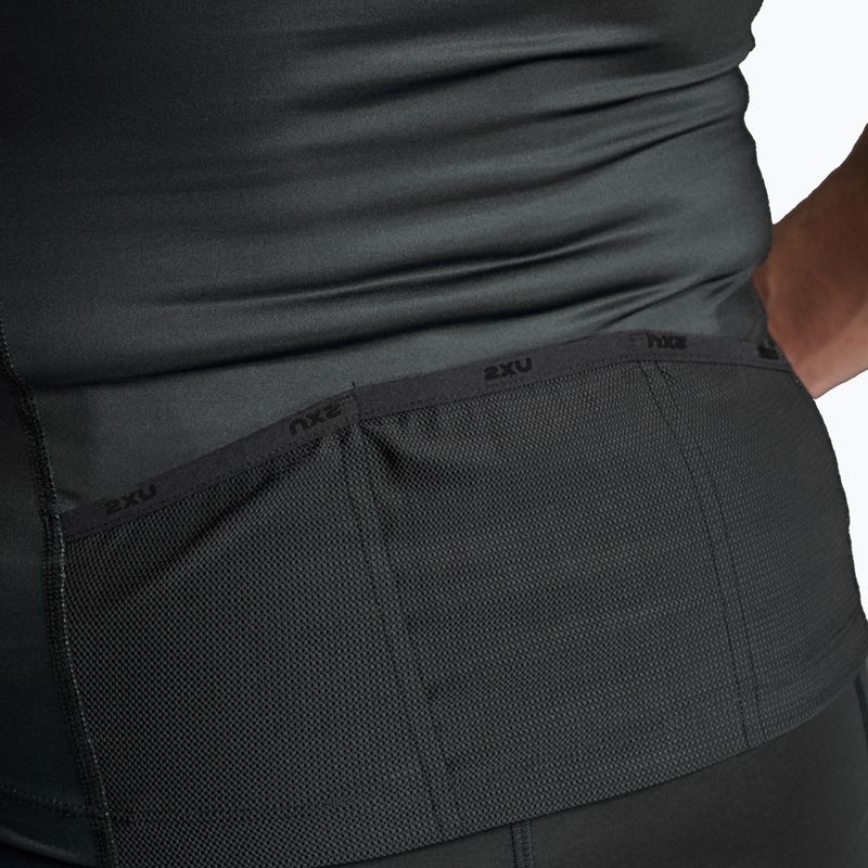 Férfi kerékpáros tank top 2XU Core Tri Tank fekete/fehér 8