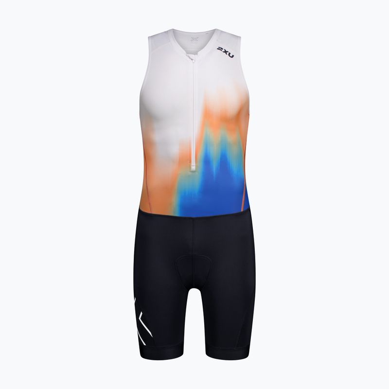 Férfi triatlon ruha 2XU Core nebula blaze/midnight 7