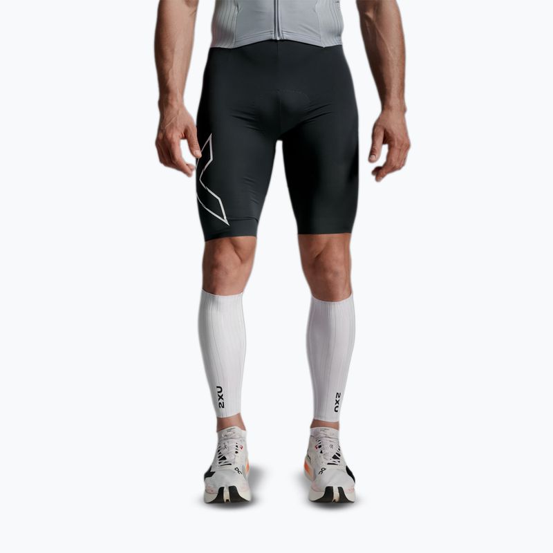 Aerodinamikus szalagok 2XU Light Speed Aero Calf Guards white/black 5