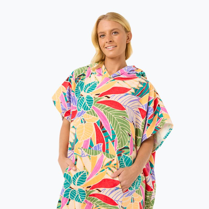 Női Rip Curl vegyes kapucnis poncsó sötét csokoládé 3