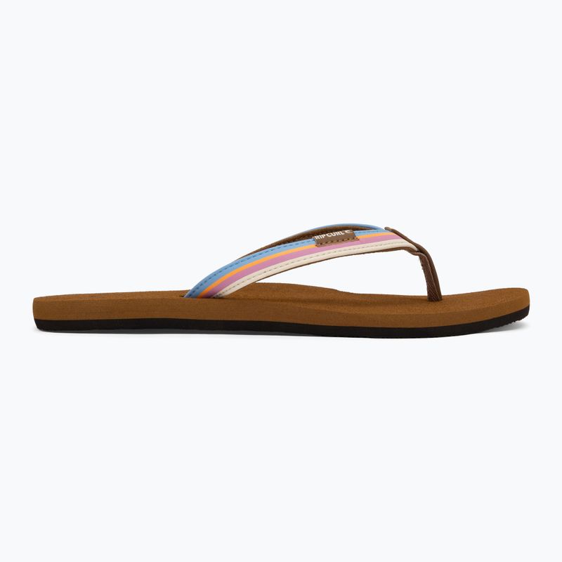 Női Rip Curl Freedom Bloom Open Toe flip flopok kék 2