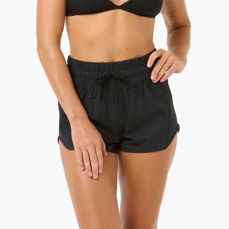 Női Rip Curl High Waist Retro Volley 3" úszó rövidnadrág fekete 5