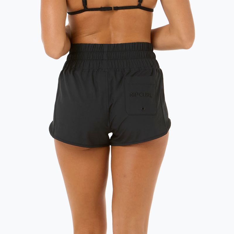 Női Rip Curl High Waist Retro Volley 3" úszó rövidnadrág fekete 3