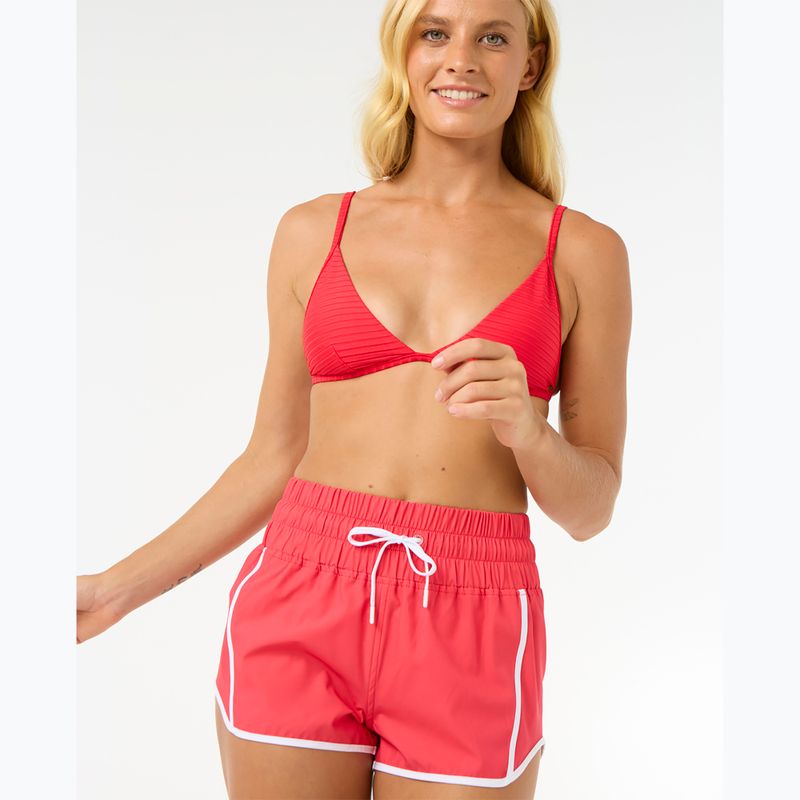 Női Rip Curl High Waist Retro Volley 3" úszónadrág hibiszkusz piros 4