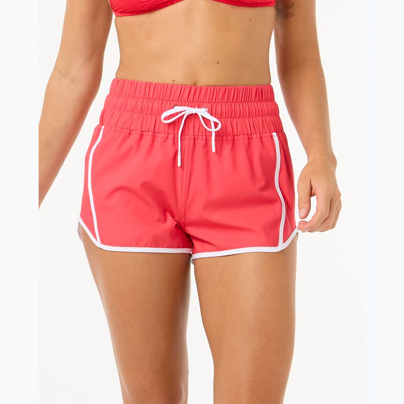Női Rip Curl High Waist Retro Volley 3" úszónadrág hibiszkusz piros 5