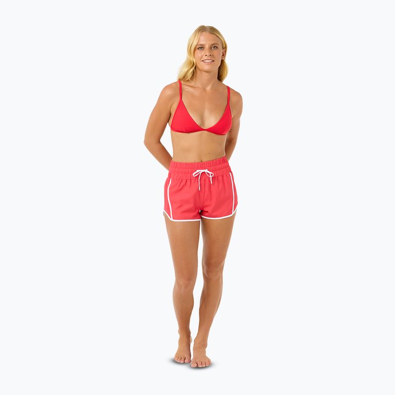 Női Rip Curl High Waist Retro Volley 3" úszónadrág hibiszkusz piros 2